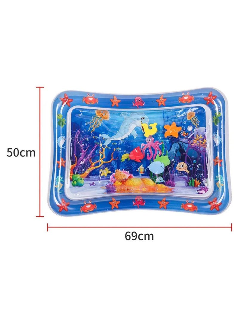 Water mat for infants, a luxurious inflatable water mat for infants and young children is the ideal place for playtime and an activity to stimulate your child's development, a children's play mat suitable as a gift for children from 3 months old - Image 3